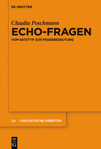 Titelbild: Echo-Fragen 1st edition 9783110426267