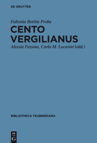 Imagen de portada: Cento Vergilianus 1st edition 9783110426526