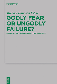 Imagen de portada: Godly Fear or Ungodly Failure? 1st edition 9783110426571