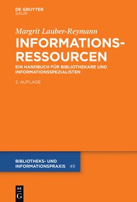 Cover image: Informationsressourcen 2nd edition 9783110403480