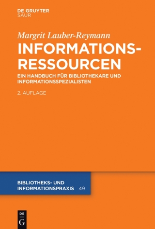 Cover image: Informationsressourcen 2nd edition 9783110403480