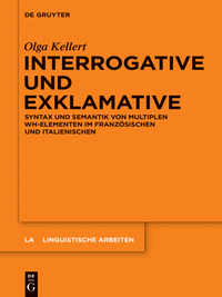 Imagen de portada: Interrogative und Exklamative 1st edition 9783110427417
