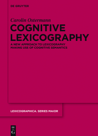 Cover image: Cognitive Lexicography 1st edition 9783110427448