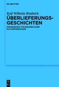 Imagen de portada: Überlieferungsgeschichten 1st edition 9783110428445
