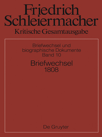 Imagen de portada: Briefwechsel 1808 1st edition 9783110426922