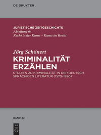 Cover image: Kriminalität erzählen 1st edition 9783110438062