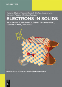Immagine di copertina: Electrons in Solids 1st edition 9783110438314