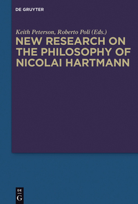 Imagen de portada: New Research on the Philosophy of Nicolai Hartmann 1st edition 9783110441024