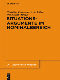 Cover image: Situationsargumente im Nominalbereich 1st edition 9783110440911