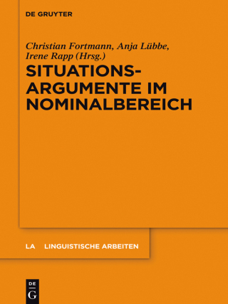Cover image: Situationsargumente im Nominalbereich 1st edition 9783110440911