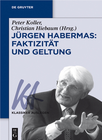 Cover image: Jürgen Habermas: Faktizität und Geltung 1st edition 9783110441482