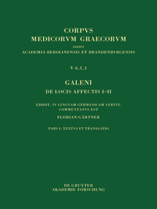 Cover image: Galeni De locis affectis I–II 1st edition 9783110441765