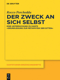 Cover image: Der Zweck an sich selbst 1st edition 9783110441673