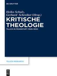 Cover image: Kritische Theologie 1st edition 9783110441260