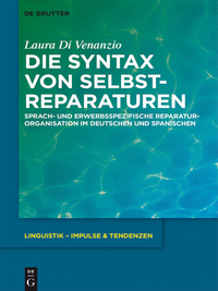 Cover image: Die Syntax von Selbstreparaturen 1st edition 9783110442854