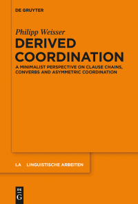 Cover image: Derived Coordination 1st edition 9783110443066