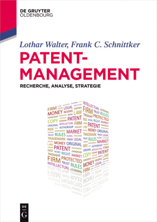 Cover image: Patentmanagement 1st edition 9783110443448