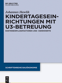 Cover image: Kindertageseinrichtungen mit U3-Betreuung 1st edition 9783110443455