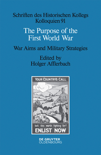 Cover image: The Purpose of the First World War 1st edition 9783110346220