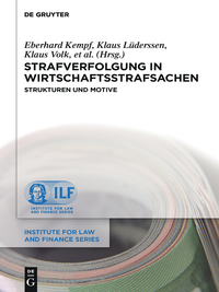 Cover image: Strafverfolgung in Wirtschaftsstrafsachen 1st edition 9783110444001