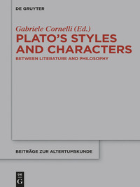 Titelbild: Plato’s Styles and Characters 1st edition 9783110444032