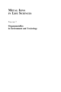 Imagen de portada: Organometallics in Environment and Toxicology 1st edition 9783110442809