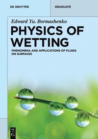 Imagen de portada: Physics of Wetting 1st edition 9783110444803