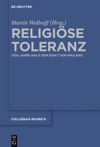 صورة الغلاف: Religiöse Toleranz 1st edition 9783110370874