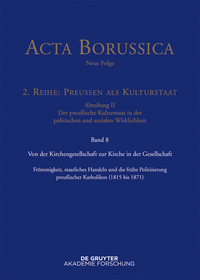 صورة الغلاف: Von der Kirchengesellschaft zur Kirche in der Gesellschaft 1st edition 9783110444827