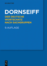 صورة الغلاف: Der deutsche Wortschatz nach Sachgruppen 9th edition 9783110455632