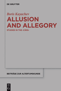 Titelbild: Allusion and Allegory 1st edition 9783110446814