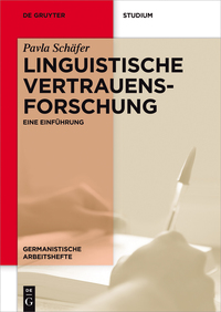 Immagine di copertina: Linguistische Vertrauensforschung 1st edition 9783110451764