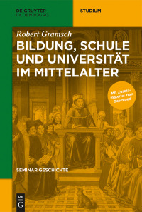 Imagen de portada: Bildung, Schule und Universität im Mittelalter 1st edition 9783110452143