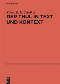 Imagen de portada: Der Thul in Text und Kontext 1st edition 9783110455625