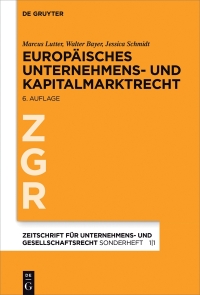 Imagen de portada: Europäisches Unternehmens- und Kapitalmarktrecht 6th edition 9783110456257