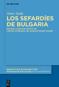 Omslagafbeelding: Los sefardíes de Bulgaria 1st edition 9783110452709
