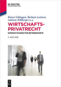 Titelbild: Wirtschaftsprivatrecht 3rd edition 9783110458770