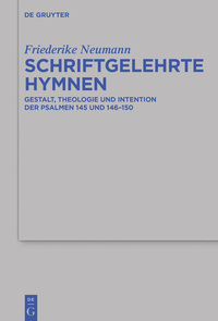 Titelbild: Schriftgelehrte Hymnen 1st edition 9783110457247