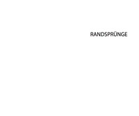 Titelbild: RANDSPRÜNGE - Medien Kunst Denken 1st edition 9783110440430