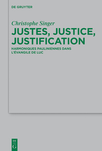 Cover image: Justes, justice, justification 1st edition 9783110460179