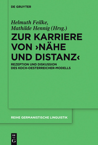 Imagen de portada: Zur Karriere von ›Nähe und Distanz‹ 1st edition 9783110462159