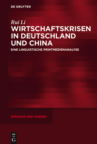 Imagen de portada: Wirtschaftskrisen in Deutschland und China 1st edition 9783110465075