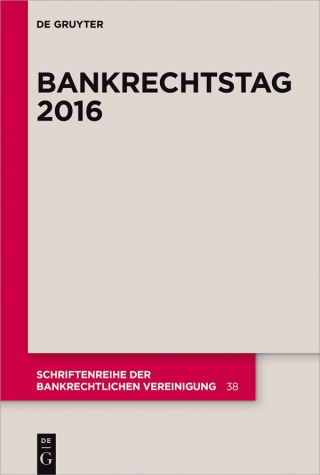 Imagen de portada: Bankrechtstag 2016 1st edition 9783110465396