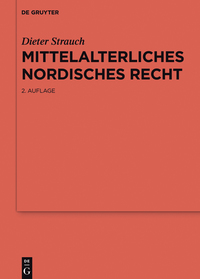 Cover image: Mittelalterliches nordisches Recht 1st edition 9783110466188