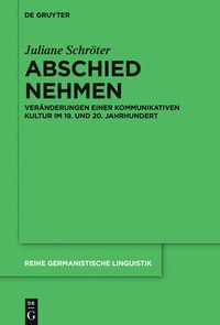 Cover image: Abschied nehmen 1st edition 9783110466423