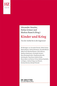 Imagen de portada: Kinder und Krieg 1st edition 9783110466812