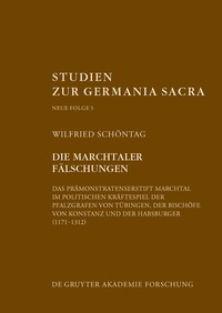 Imagen de portada: Die Marchtaler Fälschungen 1st edition 9783110467369
