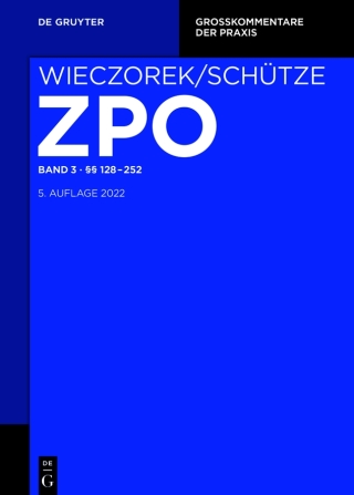 Cover image: §§ 128-252 5th edition 9783110470260