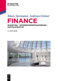 Cover image: Finance 5th edition 9783110472219