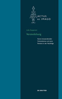 Cover image: Versinnlichung 1st edition 9783110475135